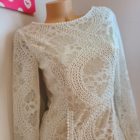 Selfie Leslie Palm Springs Emme Lace Dress Size Lg - Picture 4 of 8